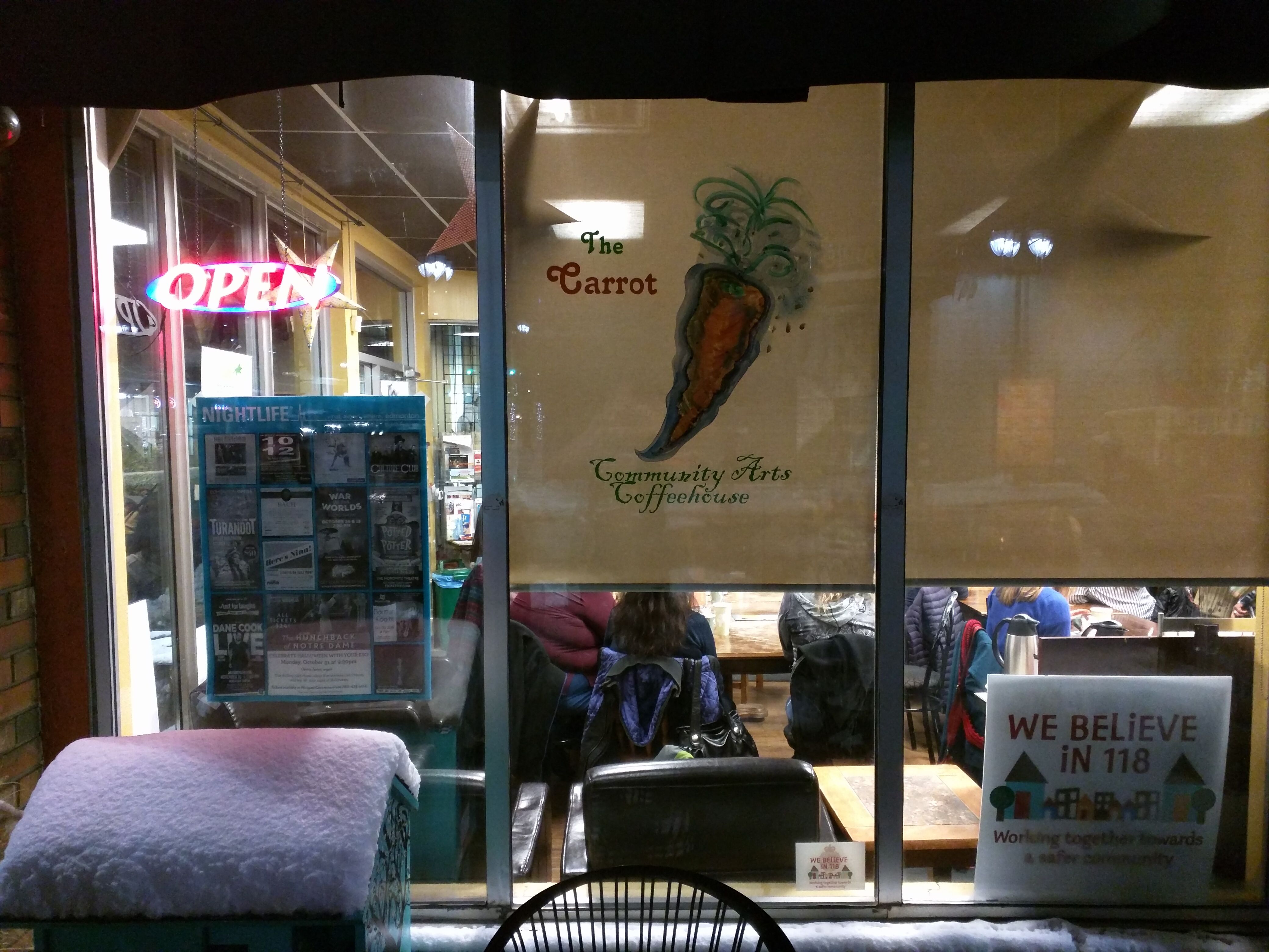 The Carrot Community Arts Coffeehouse